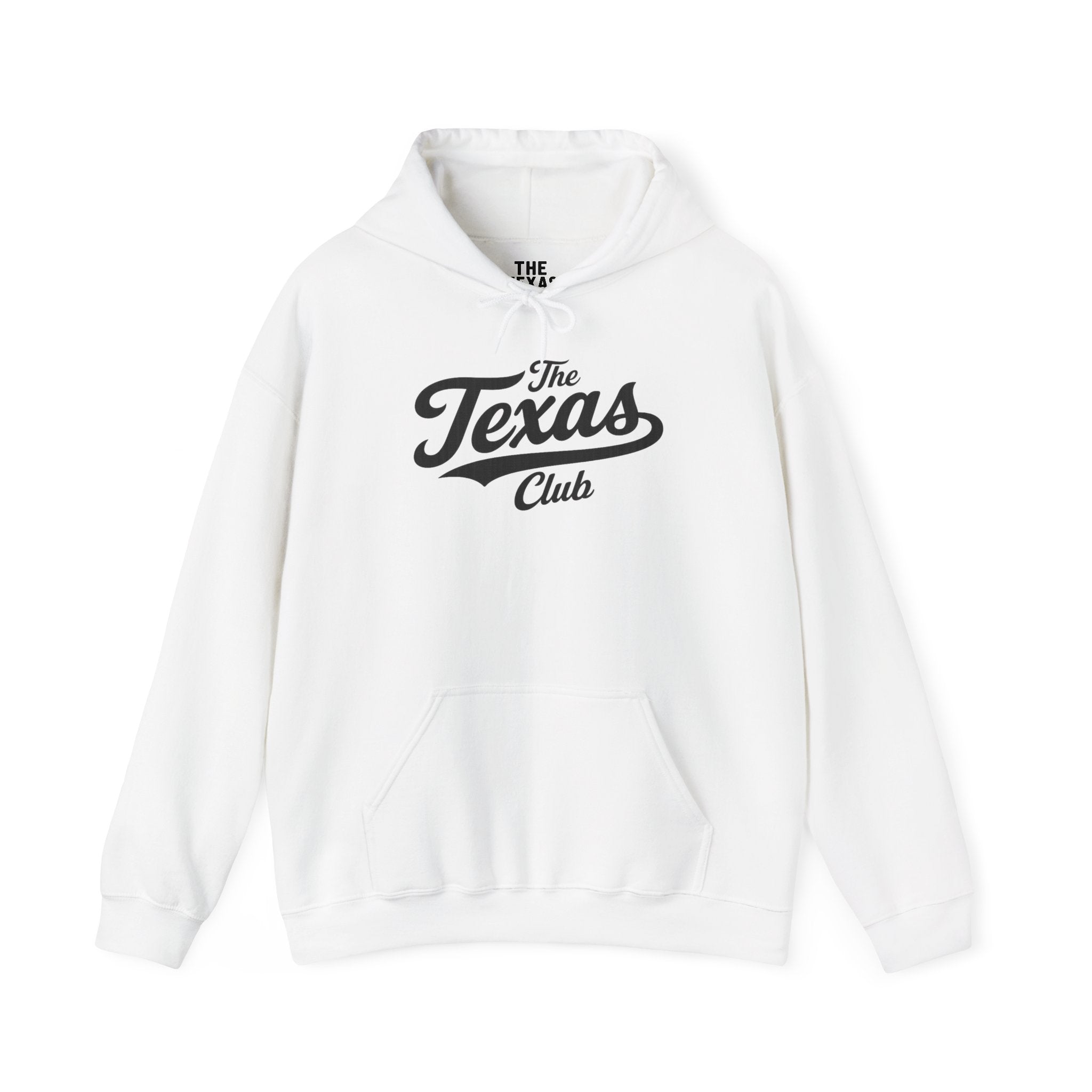 The Texas Club Men's Jersey Logo Black Font Hoodie