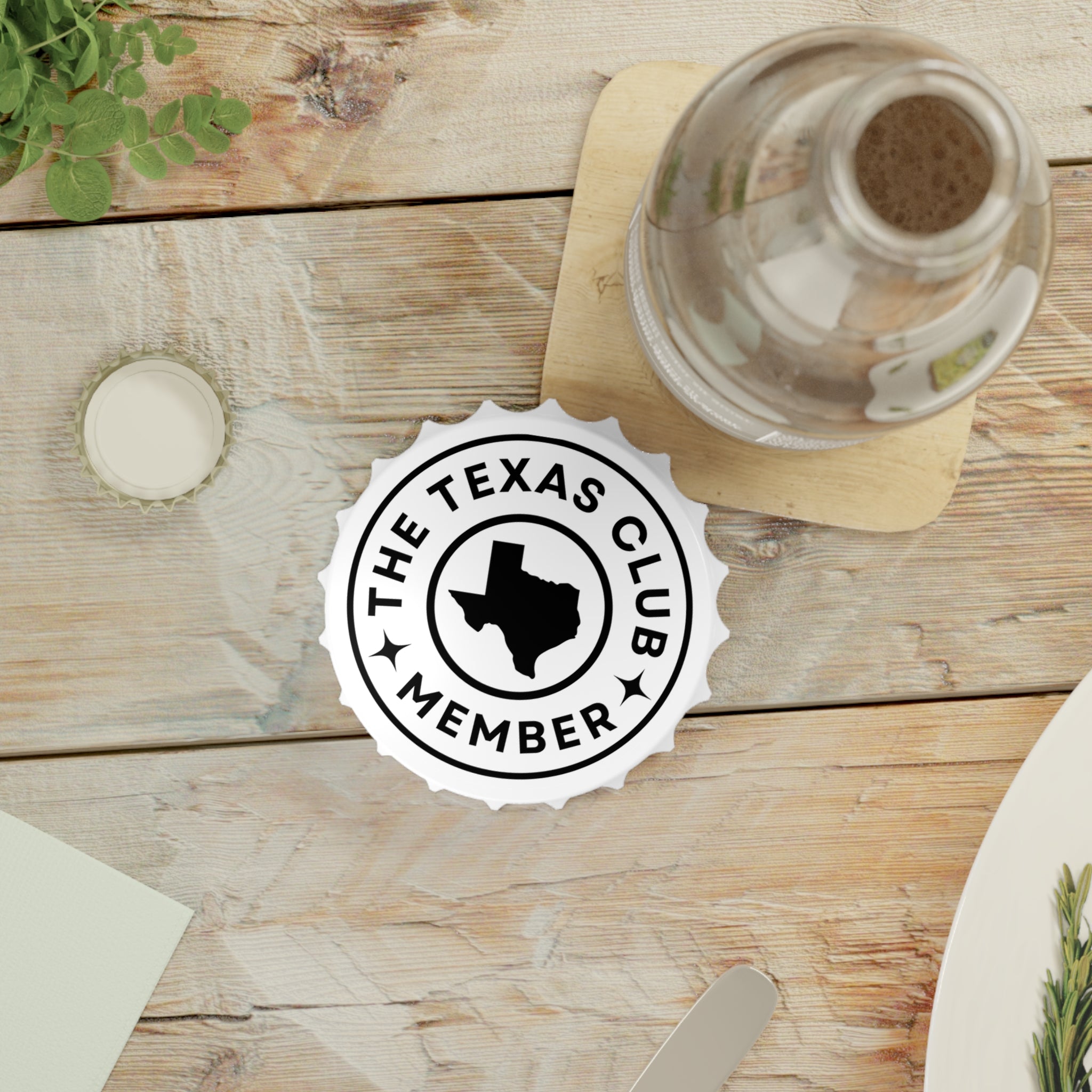 The Texas Club Member Bottle Opener