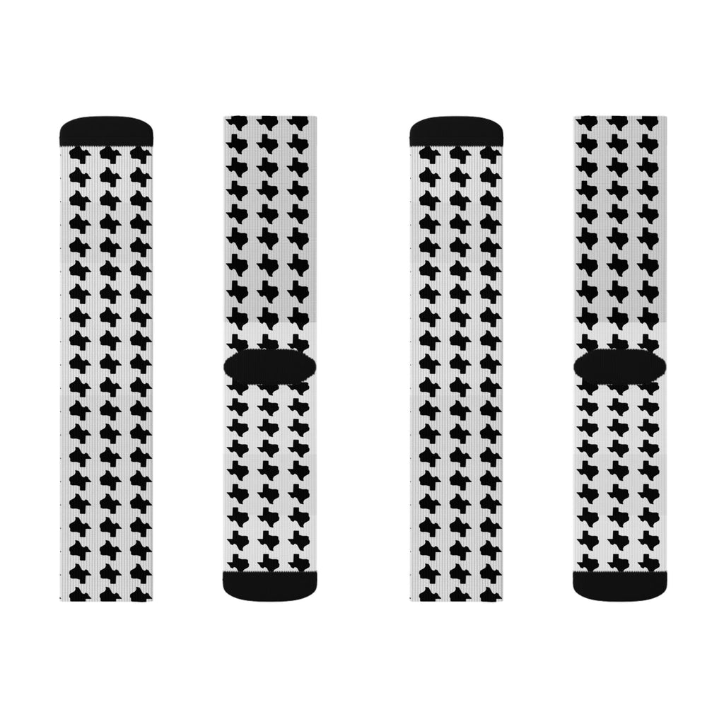 The Texas Club Black Texas Pattern Socks