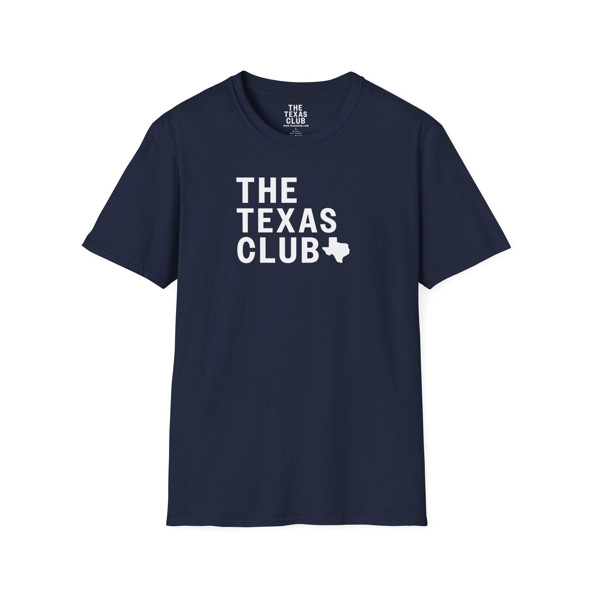 The Texas Club Men's Official Logo Black Text T-Shirt
