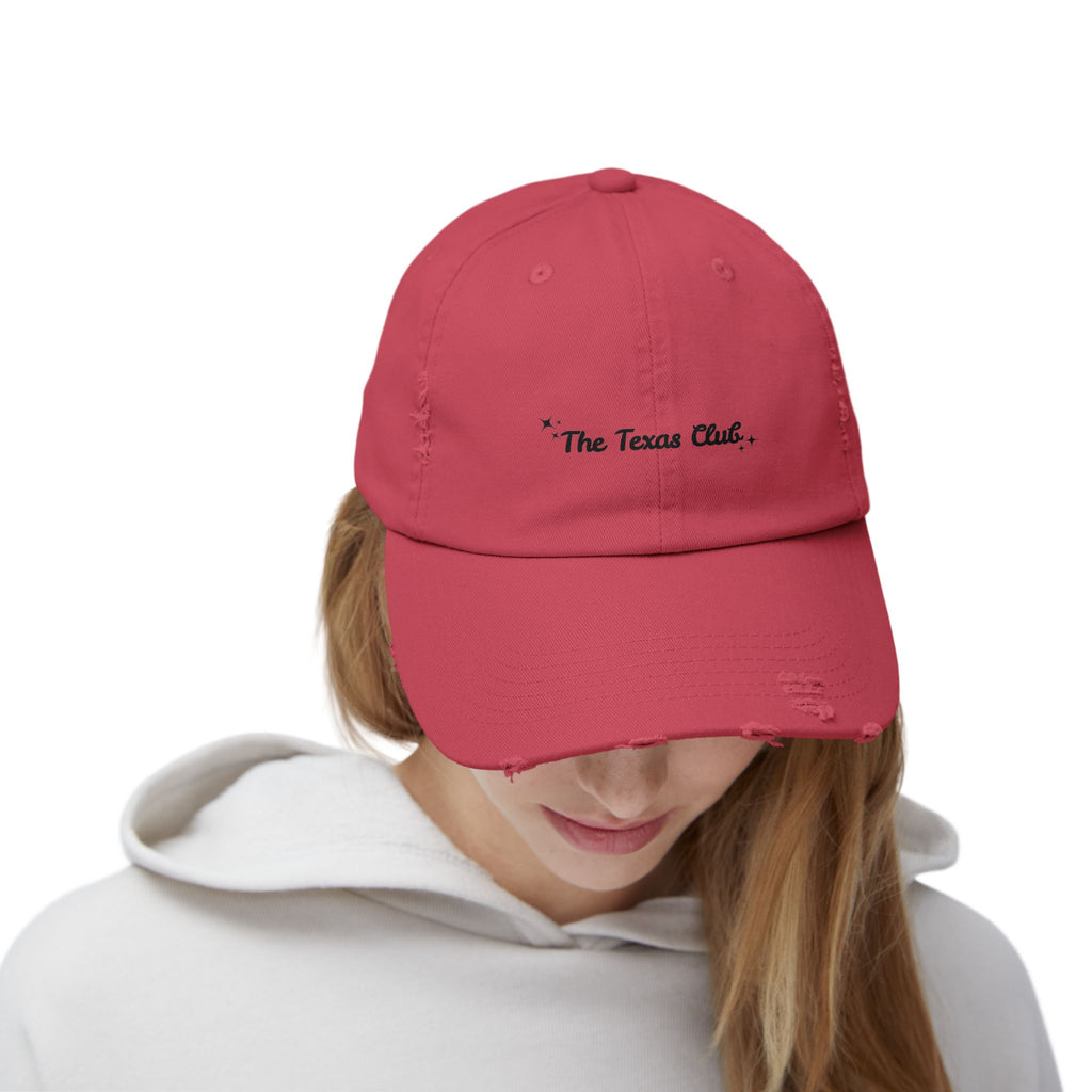 The Texas Club Sparkle Distressed Baseball Hat