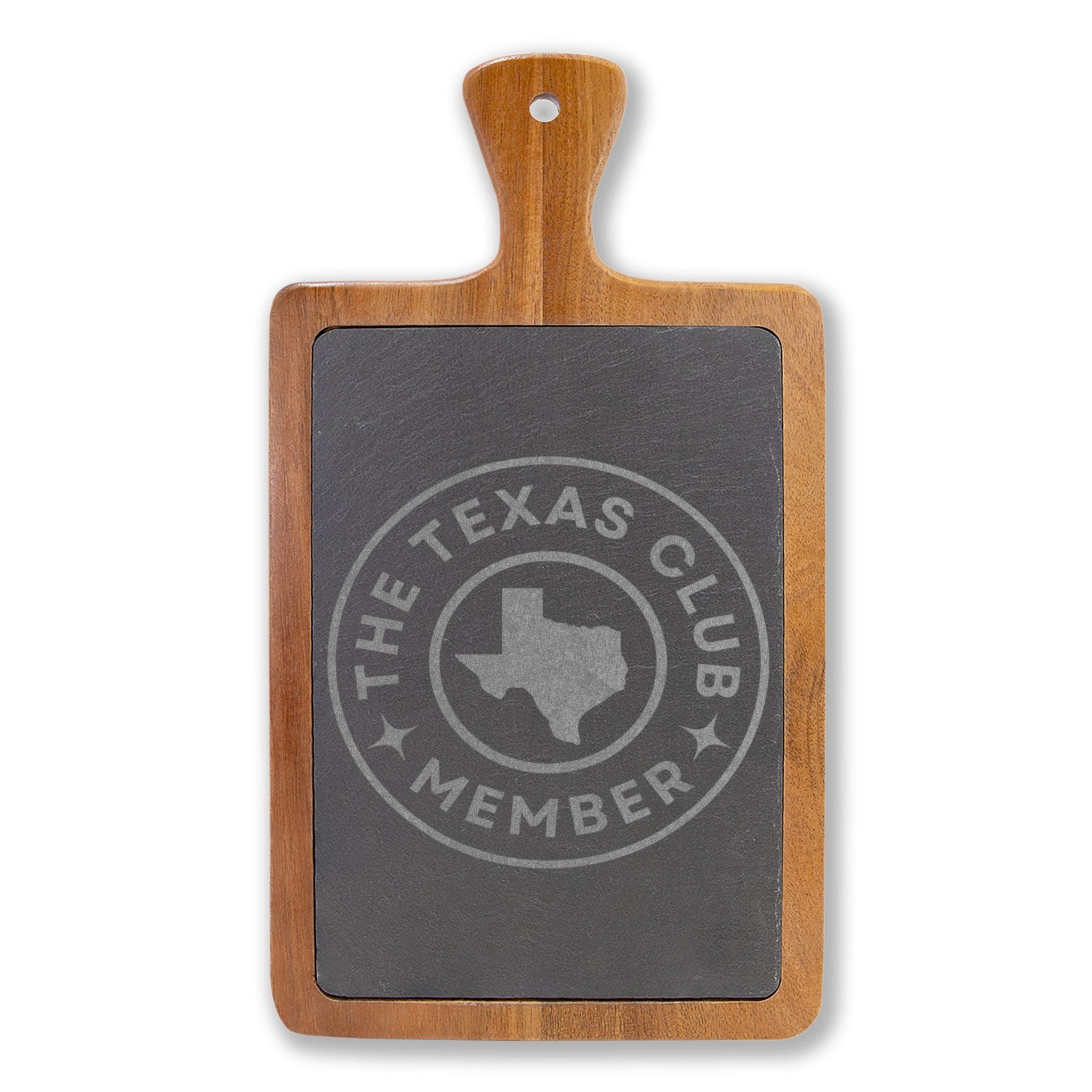The Texas Club Engraved Charcuterie Board