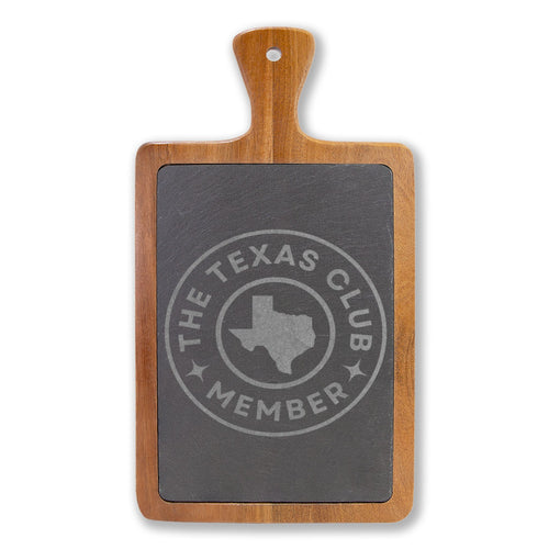 The Texas Club Engraved Charcuterie Board