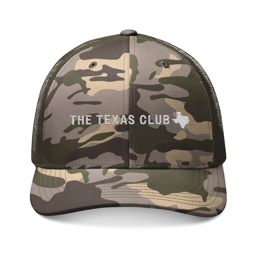 The Texas Club Camouflage Trucker Hat