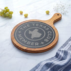 The Texas Club Engraved Charcuterie Board