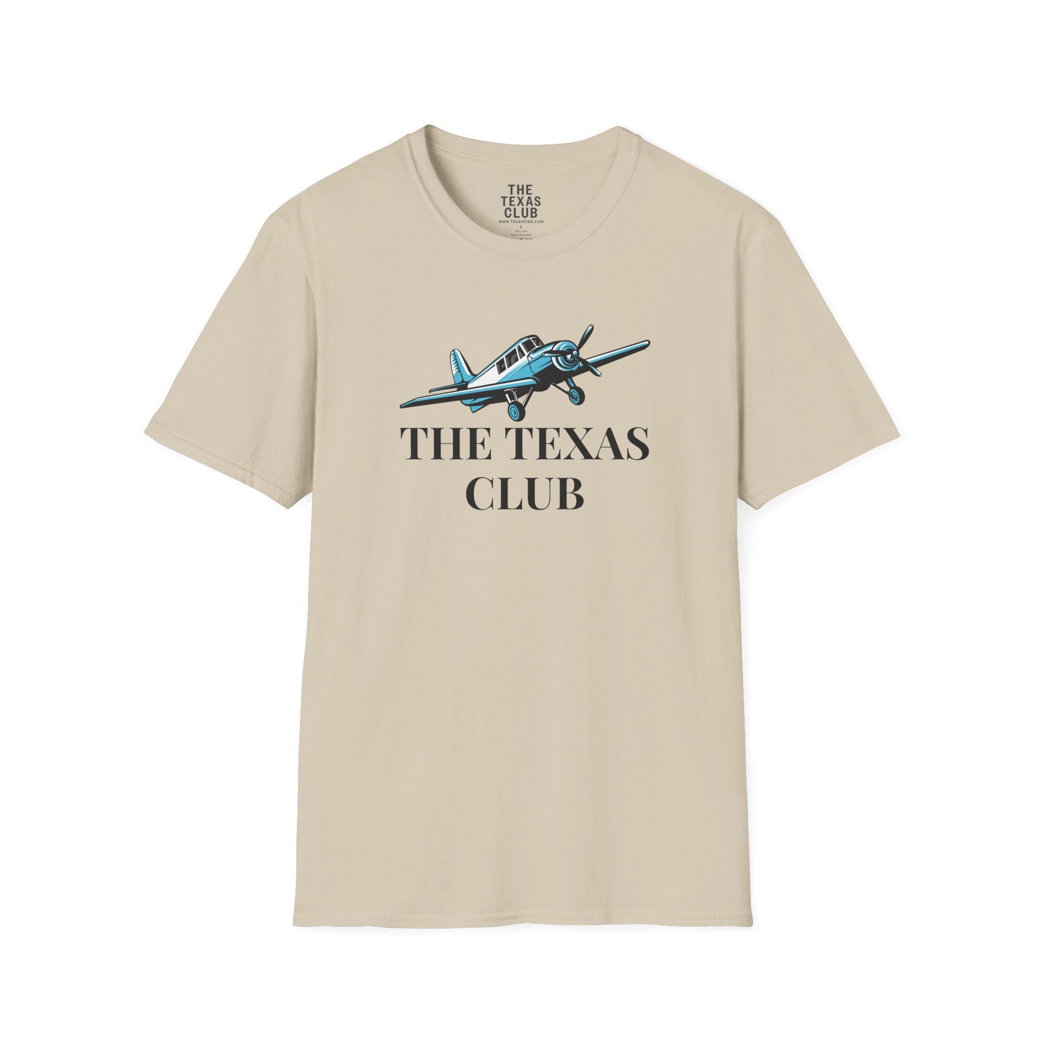 The Texas Club Men's Blue Plane T-Shirt