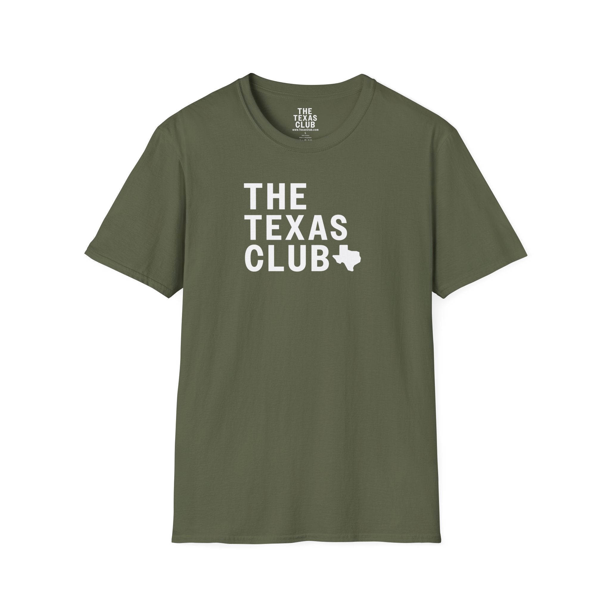 The Texas Club Men's Official Logo Black Text T-Shirt