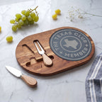 The Texas Club Engraved Charcuterie Board