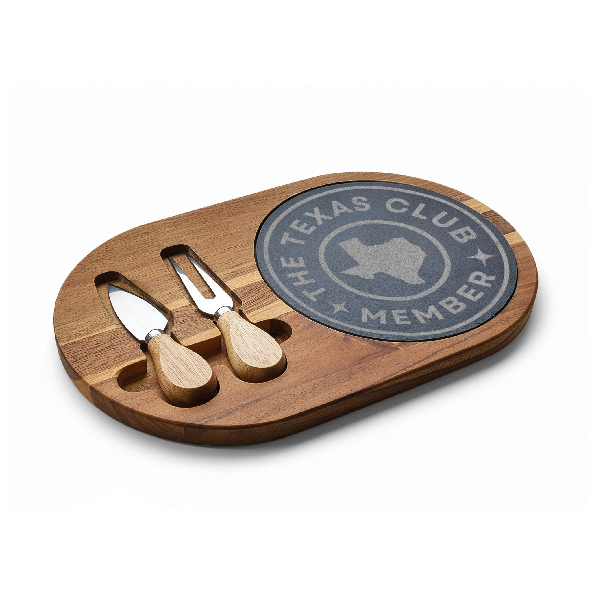 The Texas Club Engraved Charcuterie Board
