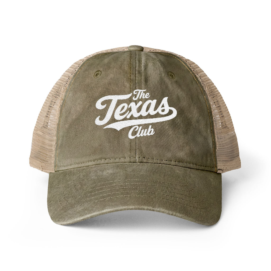 The Texas Club Women's Washed Mesh-Back Hat