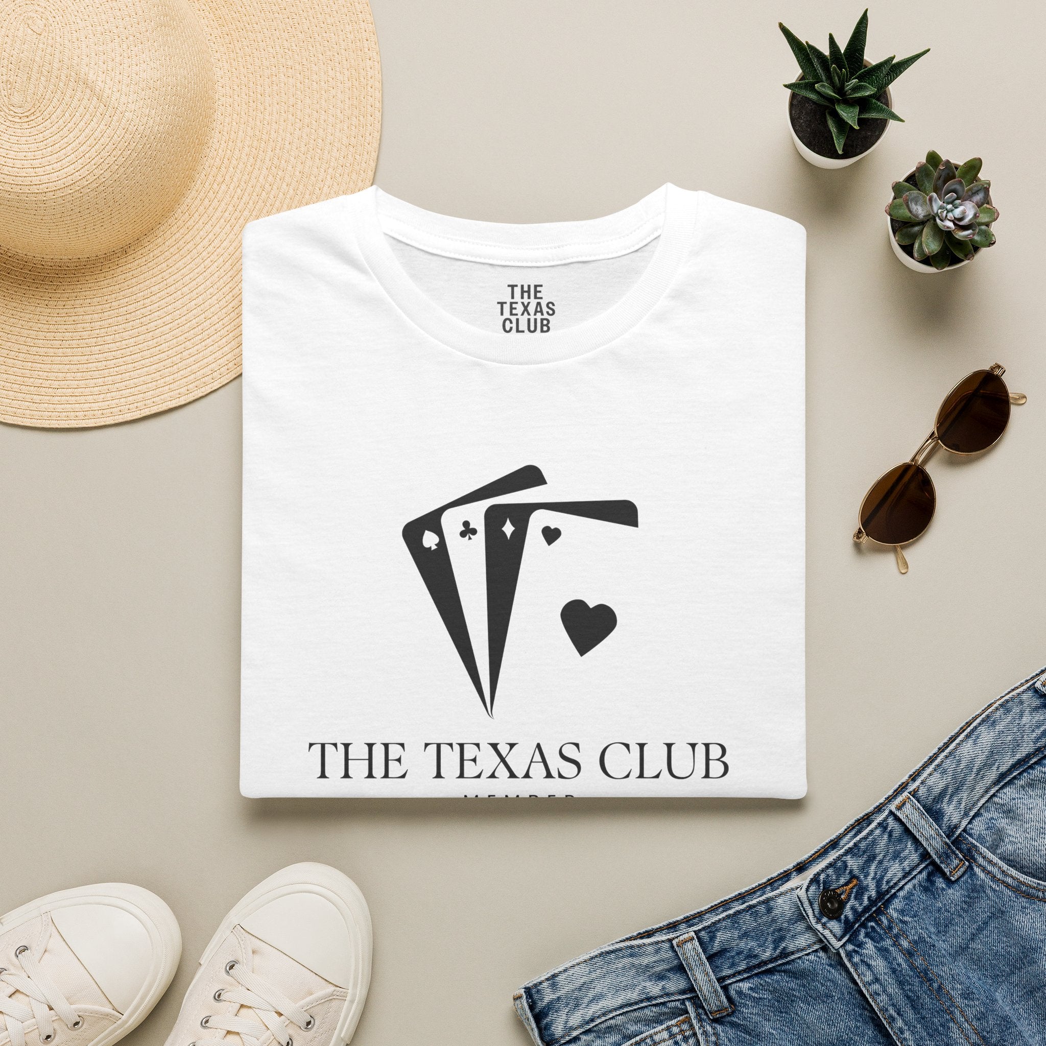 The Texas Club Men's Poker Cards T-Shirt