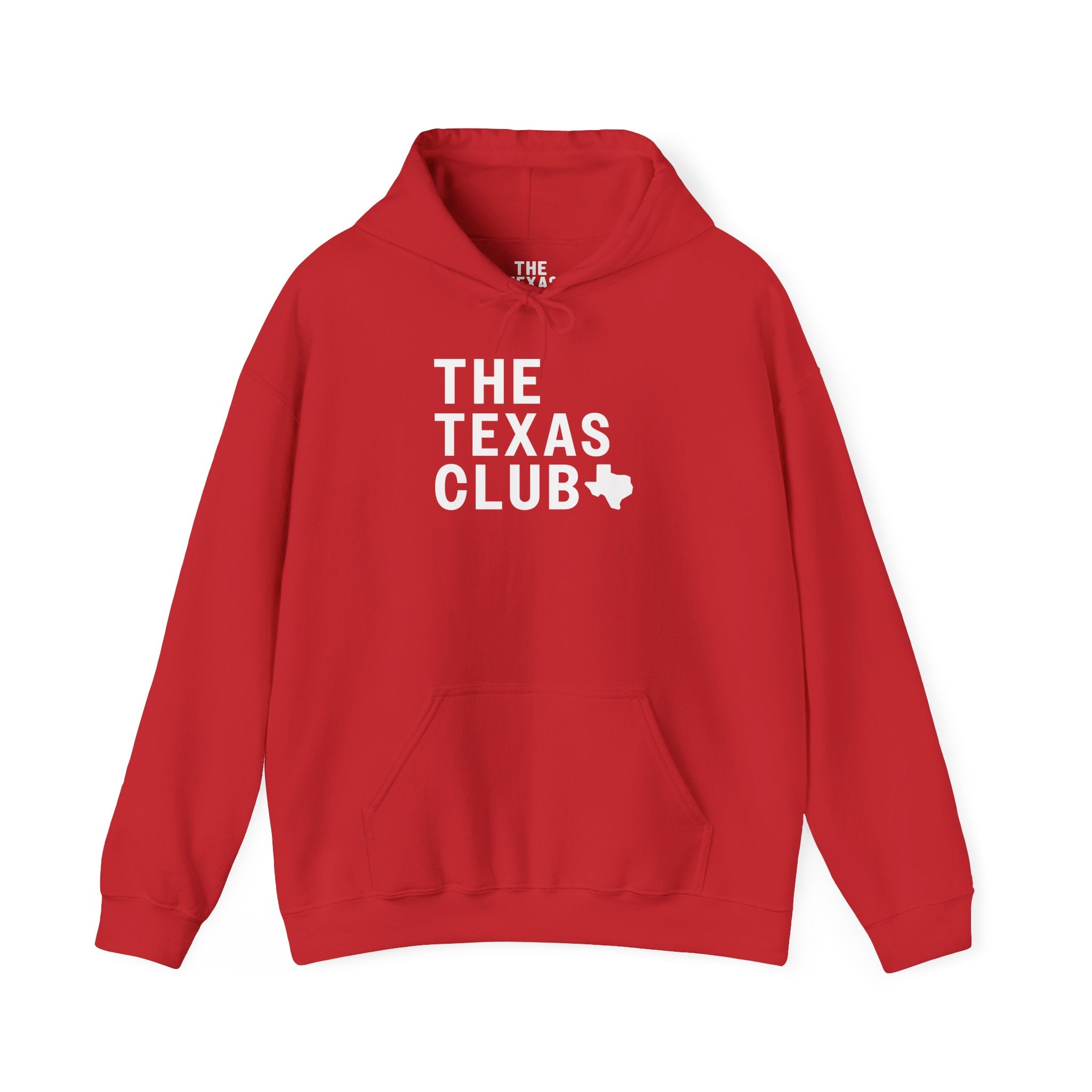 The Texas Club Men's Official Logo White Font Hoodie