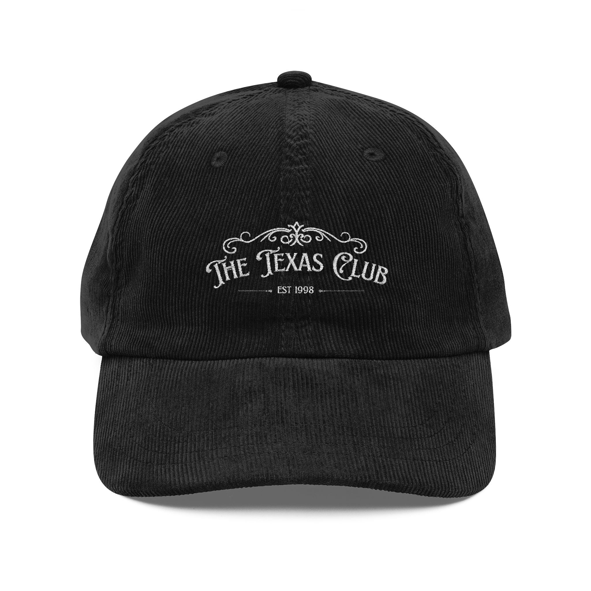 The Texas Club Corduroy Embroidered Vintage Hat