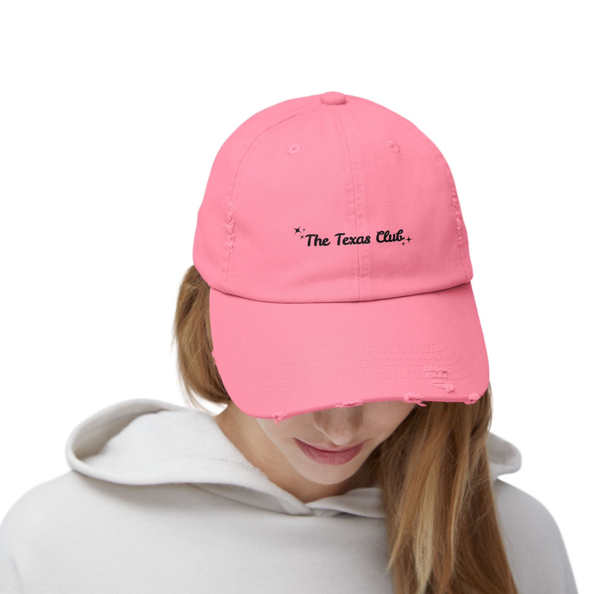 The Texas Club Sparkle Distressed Baseball Hat