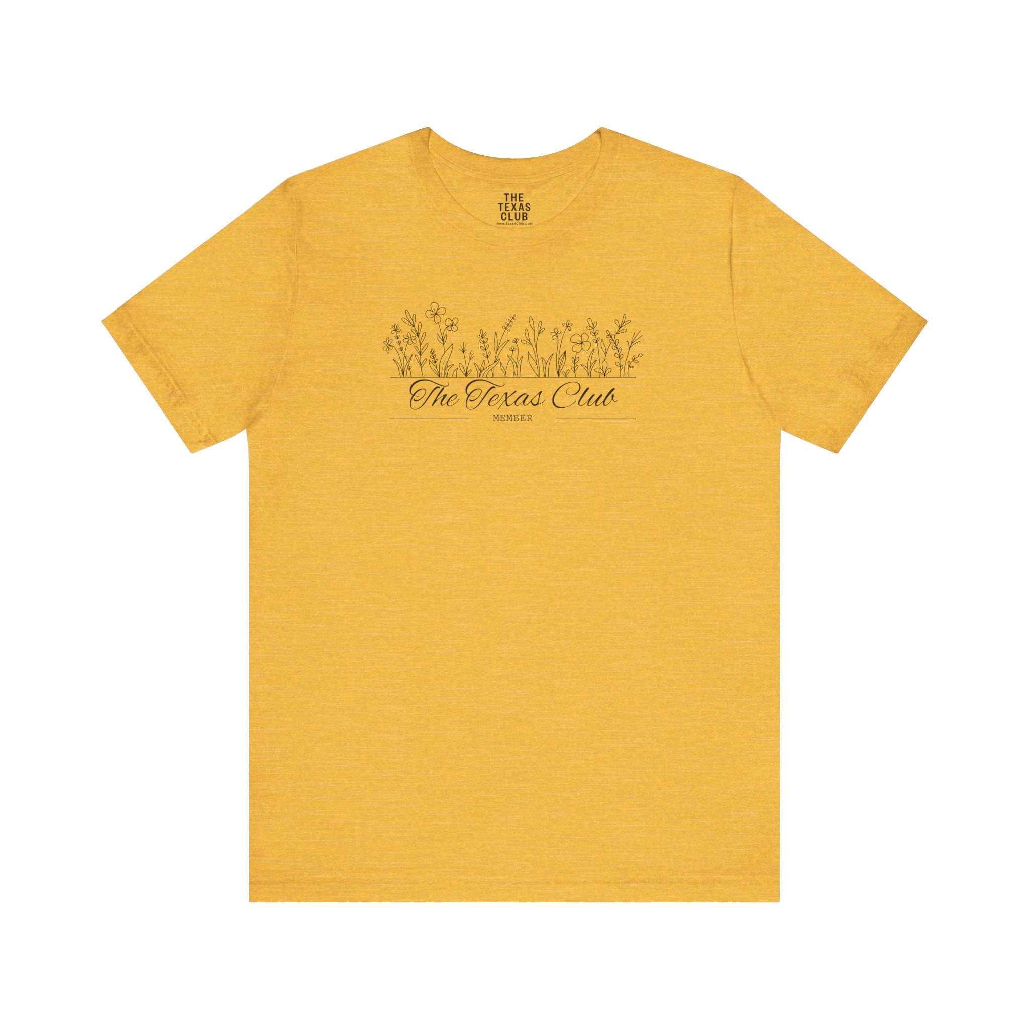 The Texas Club Women's Floral Font T-Shirt