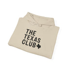 The Texas Club Men's Official Logo Black Font Hoodie