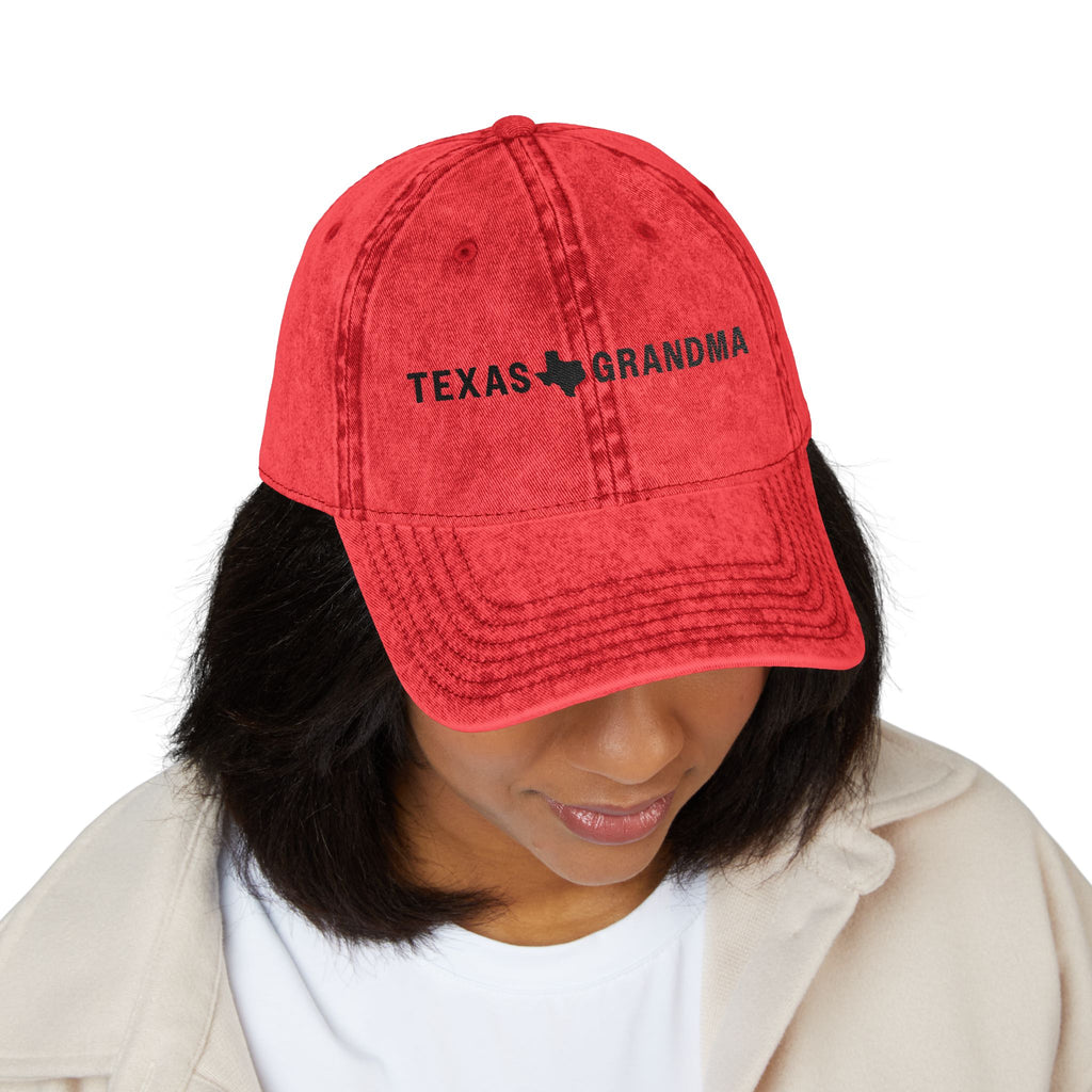 The Texas Club Texas Grandma Vintage Embroidered Hat