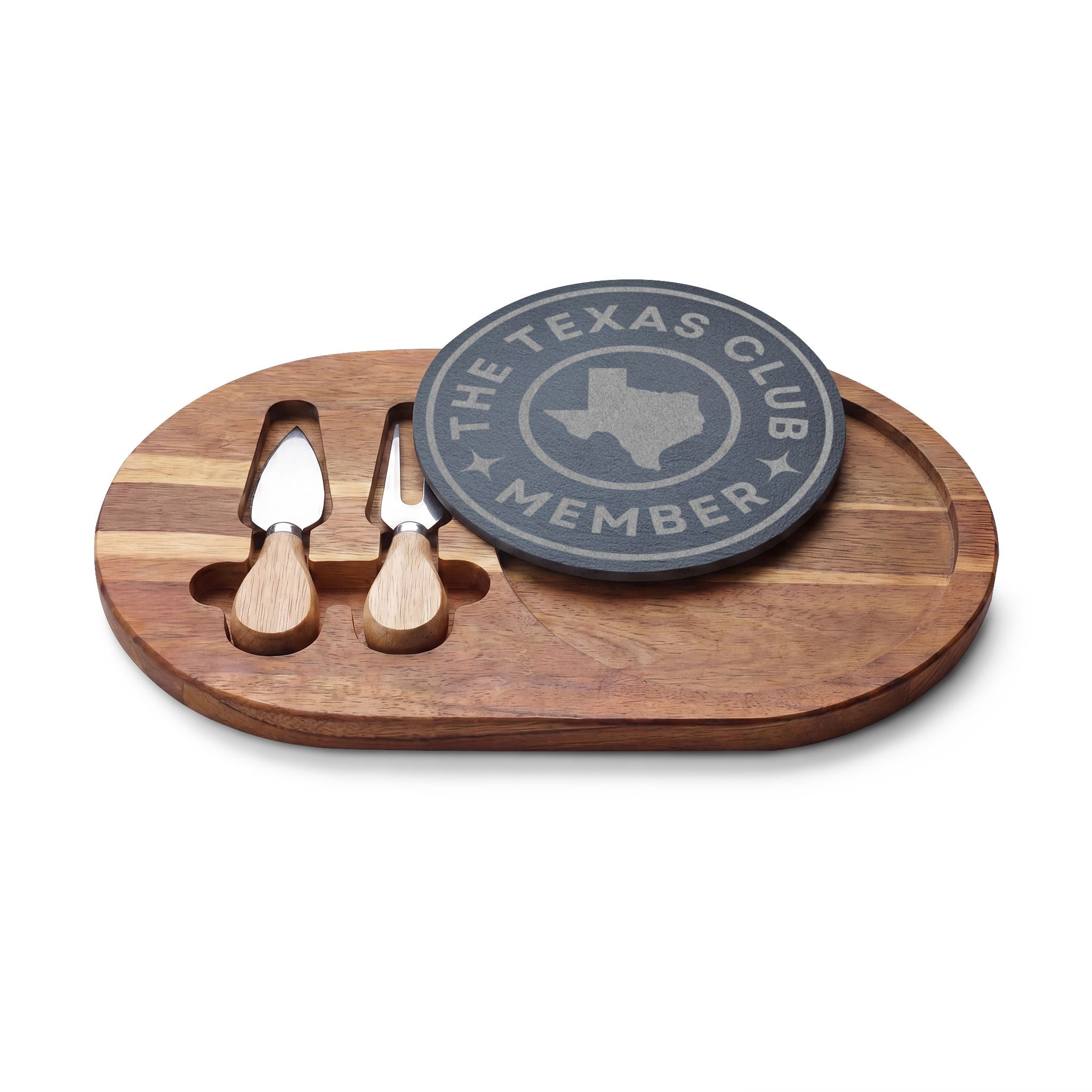 The Texas Club Engraved Charcuterie Board