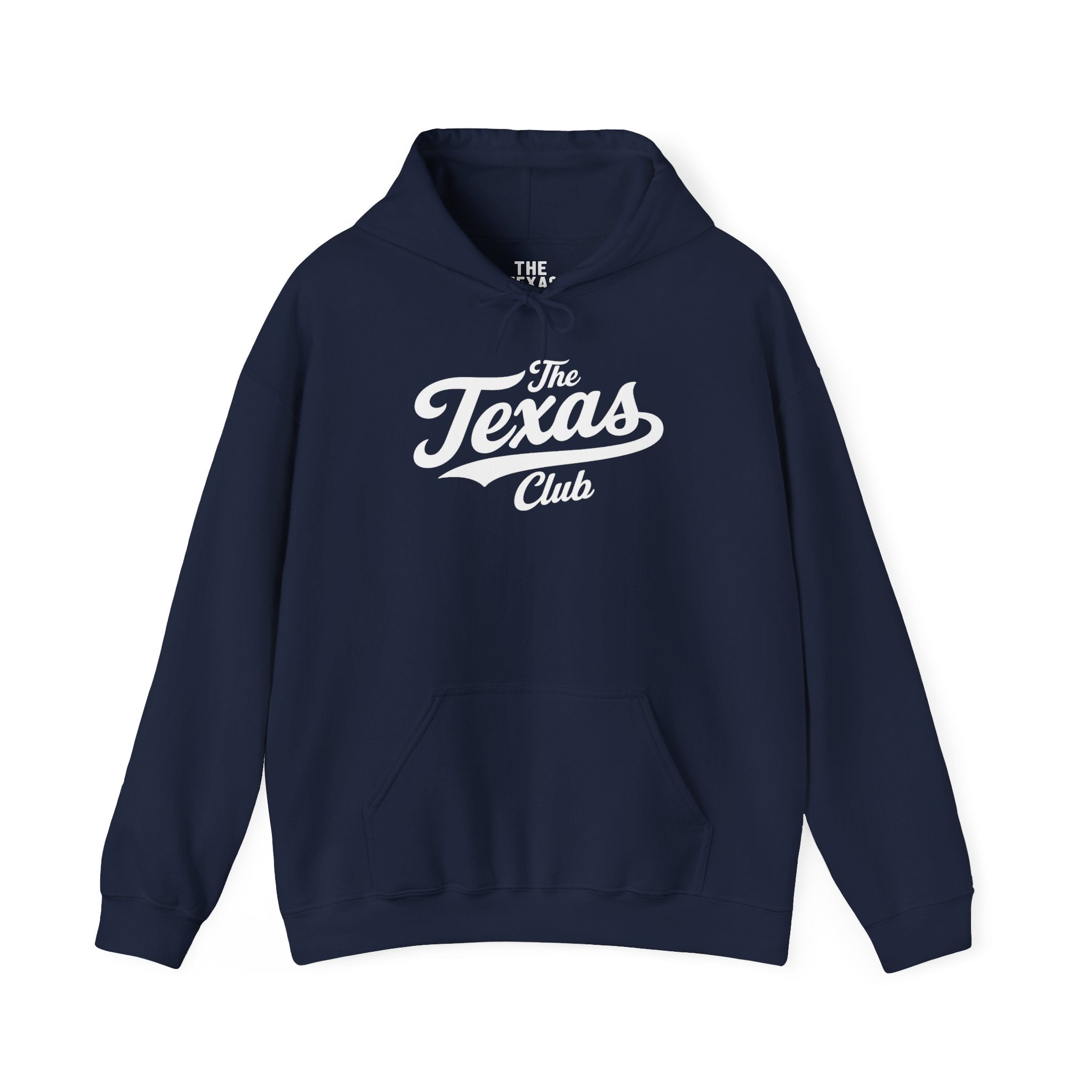 The Texas Club Men's Jersey Logo White Font Hoodie