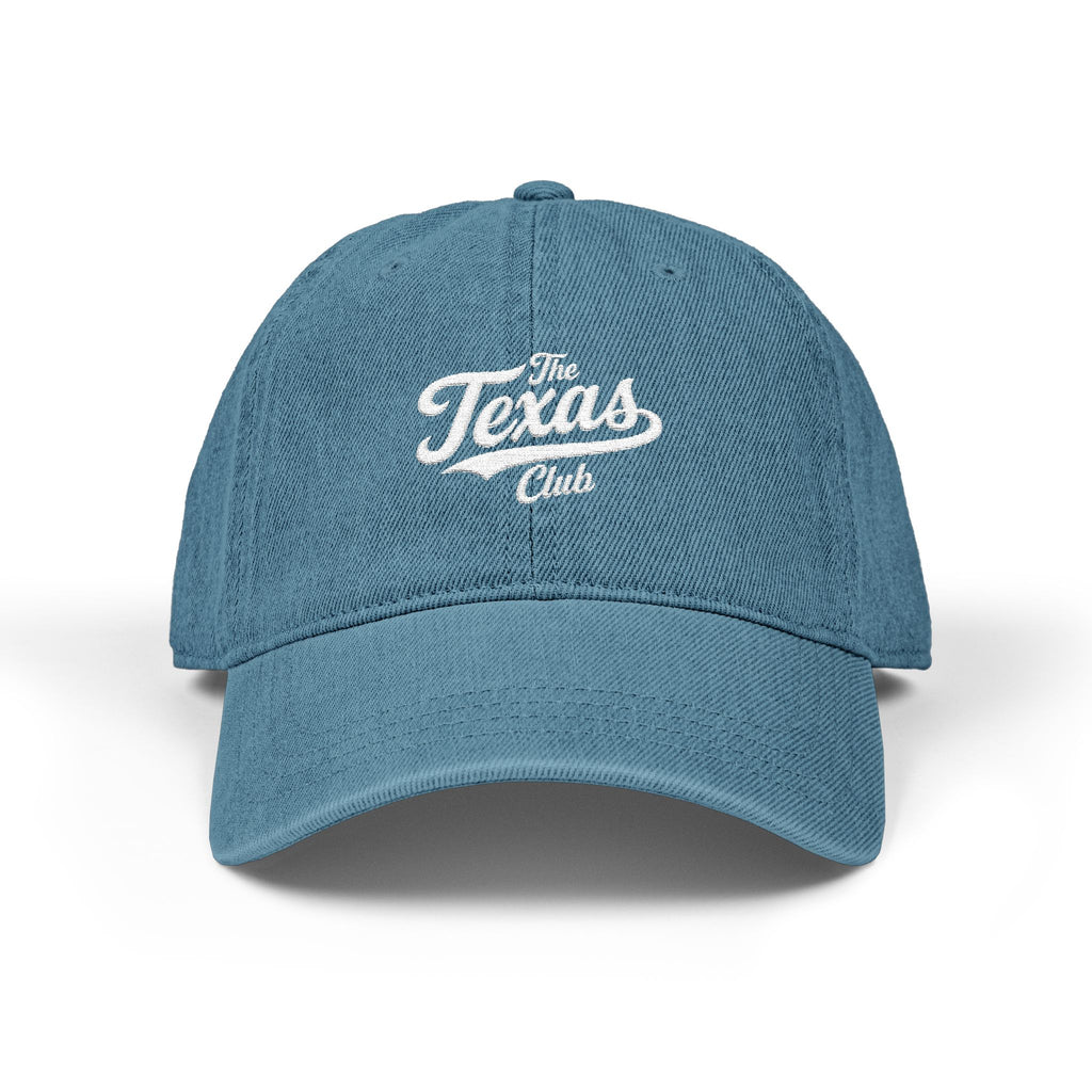 The Texas Club Denim Embroidered Hat