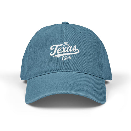 The Texas Club Denim Embroidered Hat