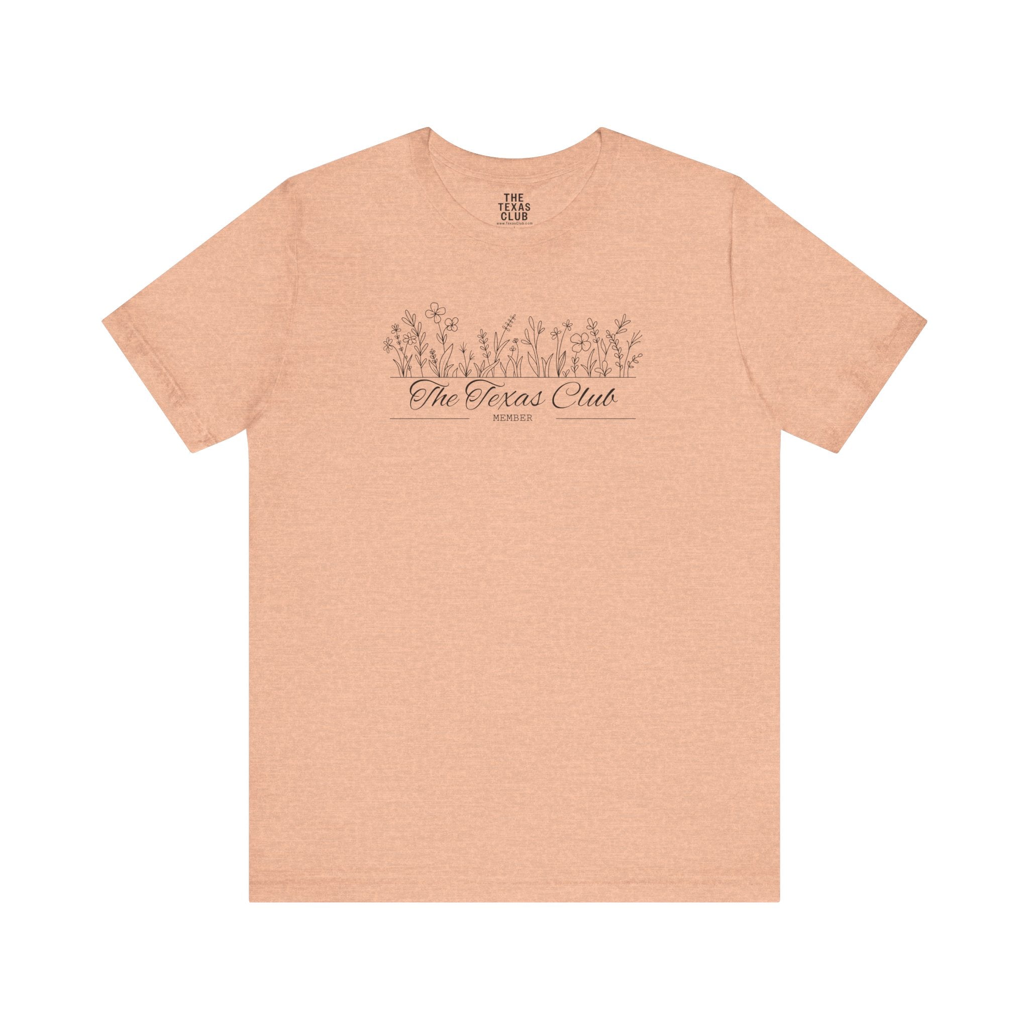 The Texas Club Women's Floral Font T-Shirt