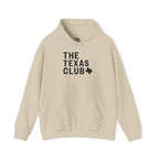 The Texas Club Men's Official Logo Black Font Hoodie