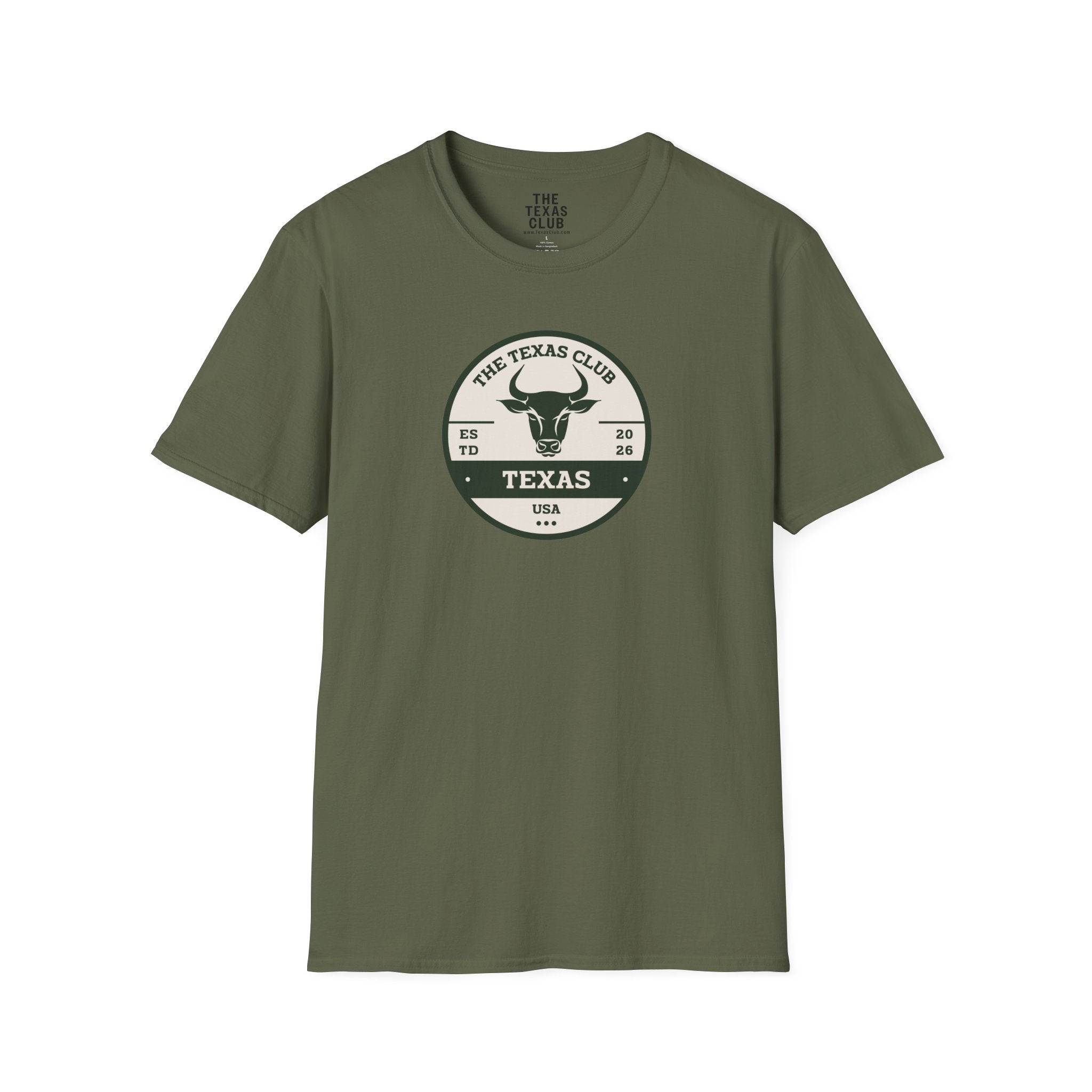The Texas Club Men's Bull Circle T‑Shirt