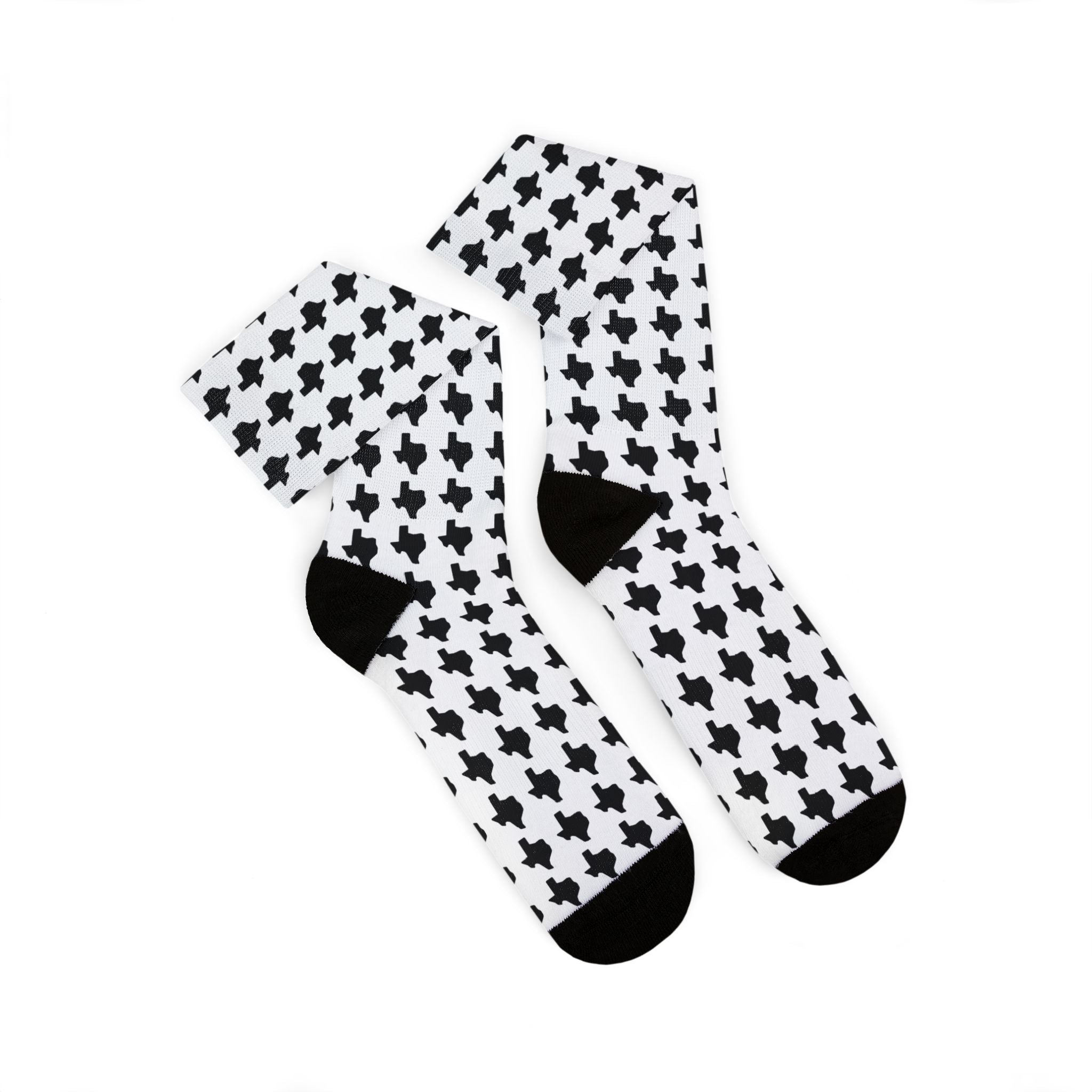 The Texas Club Black Texas Pattern Socks