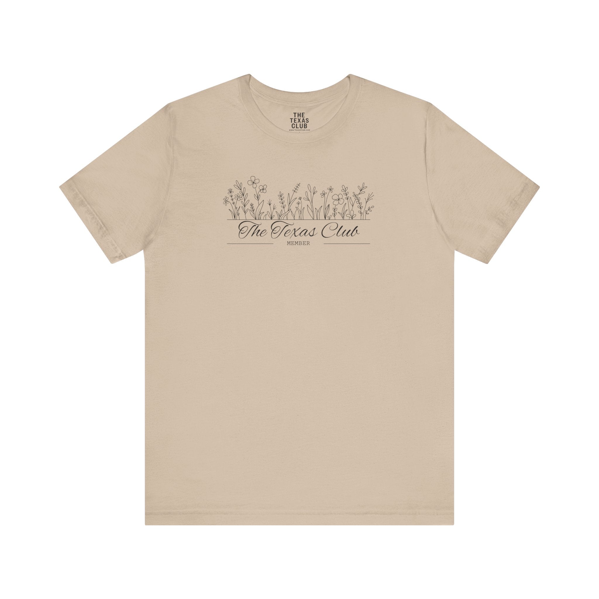 The Texas Club Women's Floral Font T-Shirt