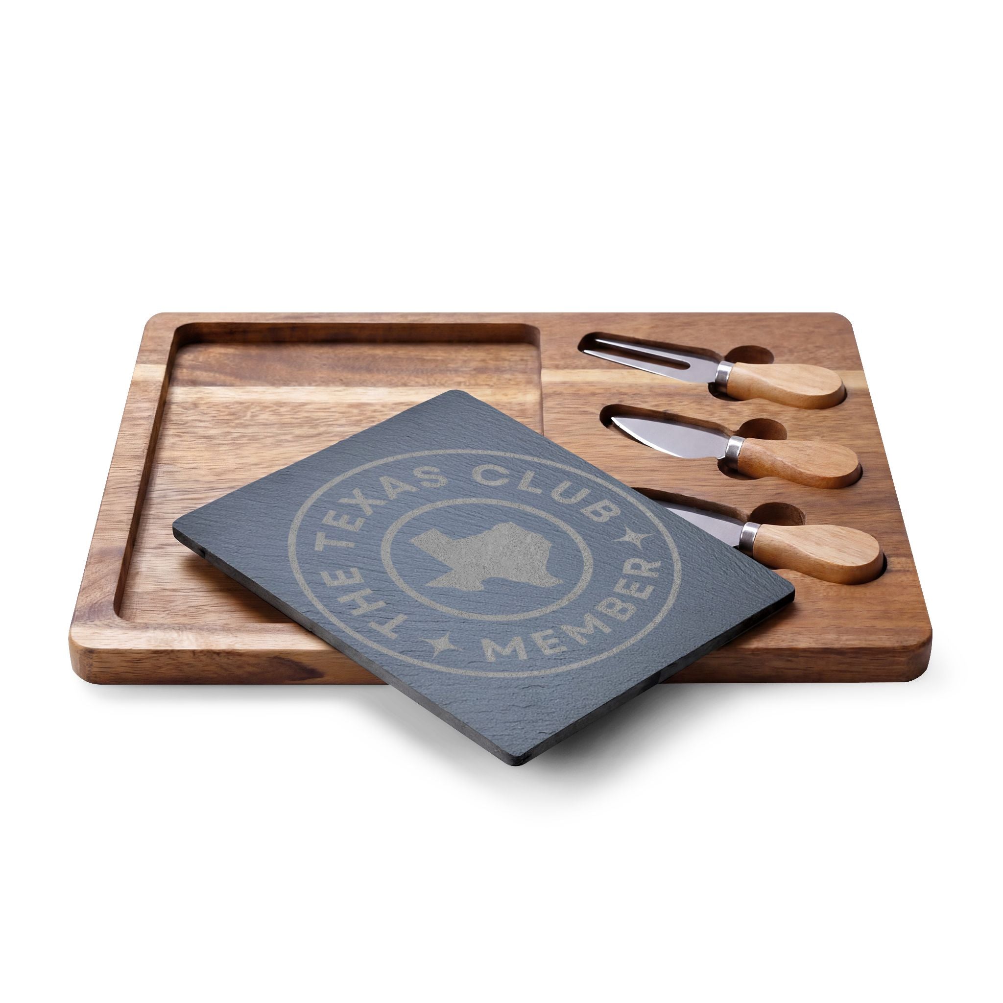 The Texas Club Engraved Charcuterie Board