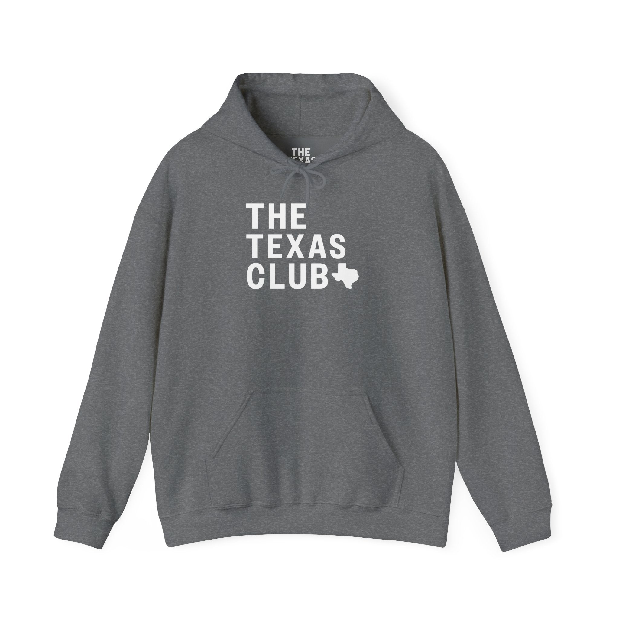 The Texas Club Men's Official Logo White Font Hoodie