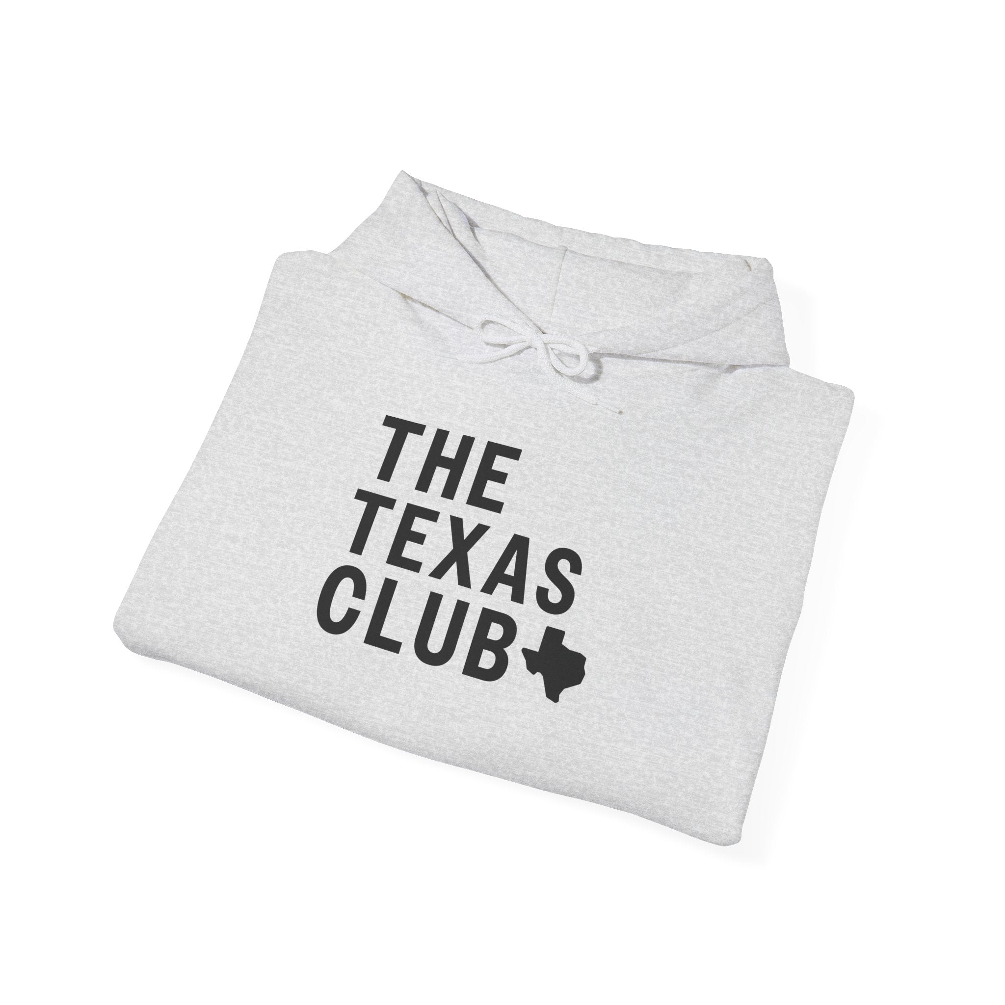 The Texas Club Men's Official Logo Black Font Hoodie