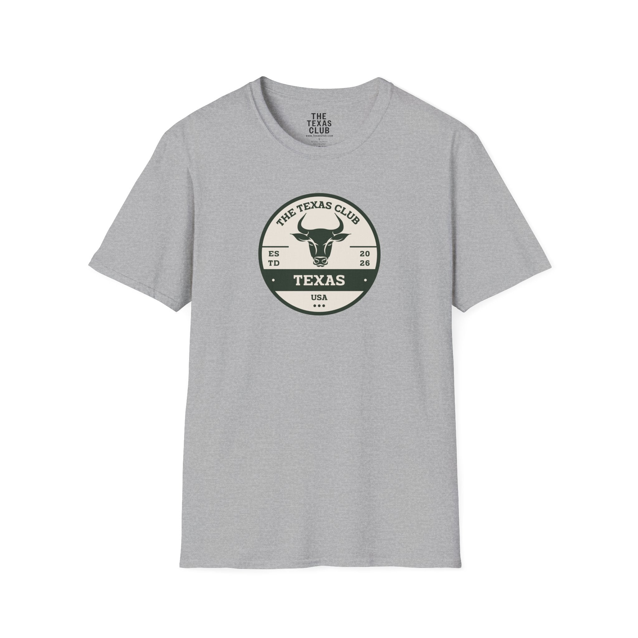 The Texas Club Men's Bull Circle T‑Shirt