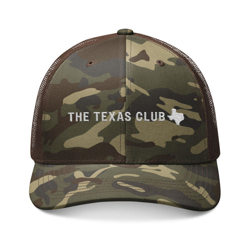 The Texas Club Camouflage Trucker Hat