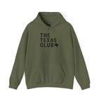 The Texas Club Men's Official Logo Black Font Hoodie