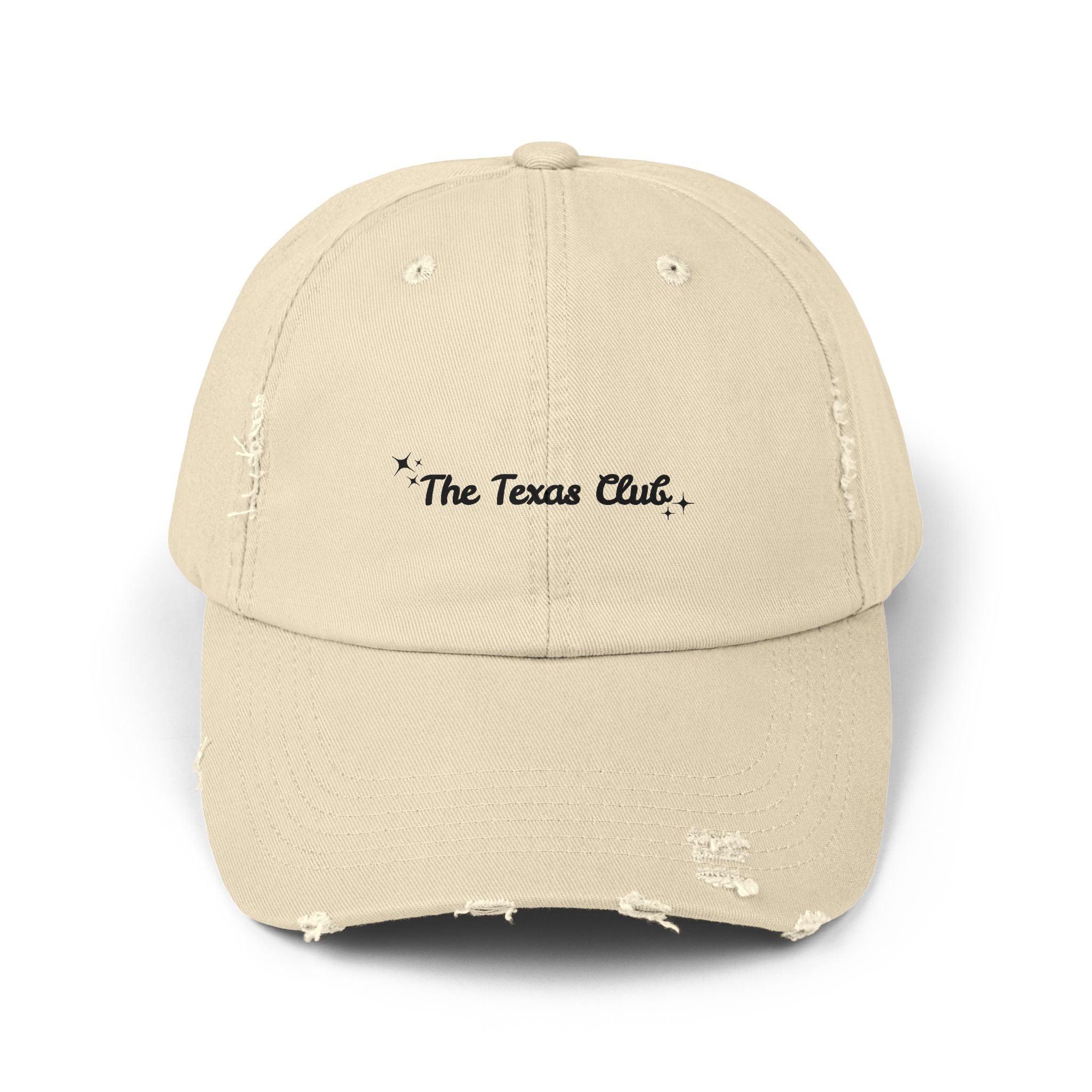 The Texas Club Sparkle Distressed Baseball Hat