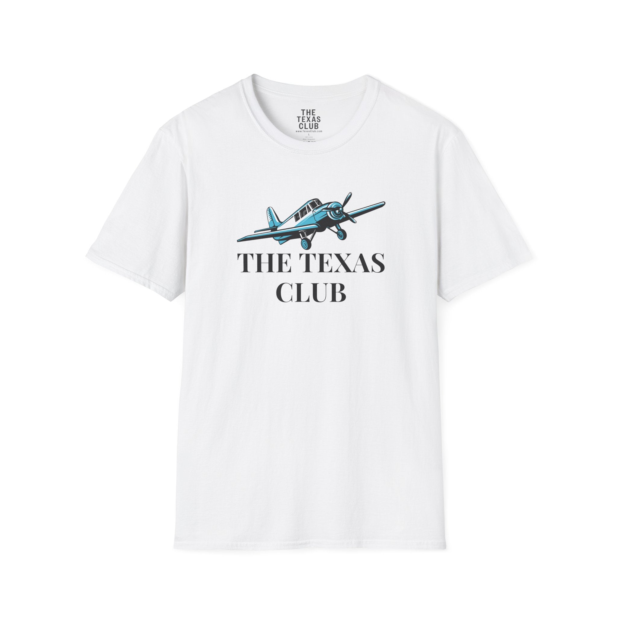 The Texas Club Men's Blue Plane T-Shirt